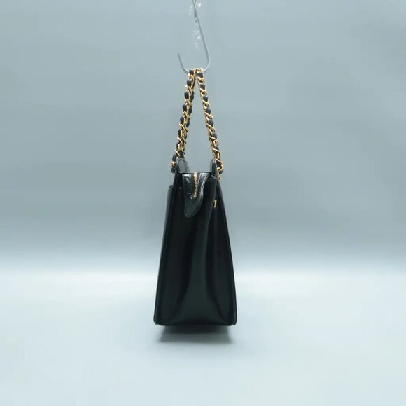 100% Authentic CHANEL Black Leather Satchel 922-113024 - Picture 4 of 12